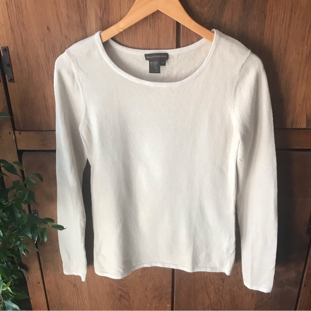 Royal Robbins Ladies’ Cotton/angora Sweater - Size Medium